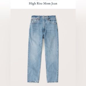 New High Rise Mom Jeans Abercrombie & Fitch size 37/24 Long